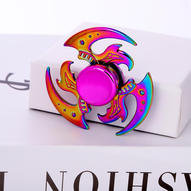 Metallischer Fidget Spinner mit landschaftlichem Motiv: Beliebtes Promi-Straßenmarkt-Dekompressionsspielzeug