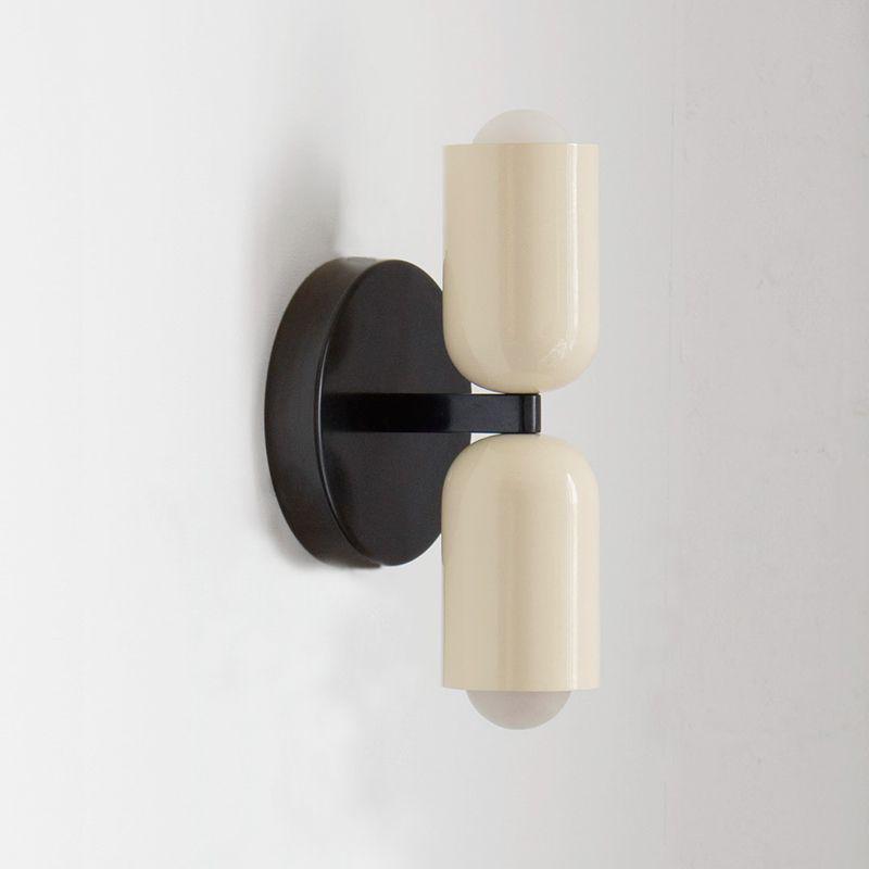 French Nordic Cream Double Head Wall Lamp for Bedroom & Dining Room