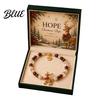 Rust-proof Bracelet Christmas Bracelets for Women Santa Claus Elk Snowman Tree Fine Workmanship Beaded Bracelet Holiday Jewelry Gifts Stocking