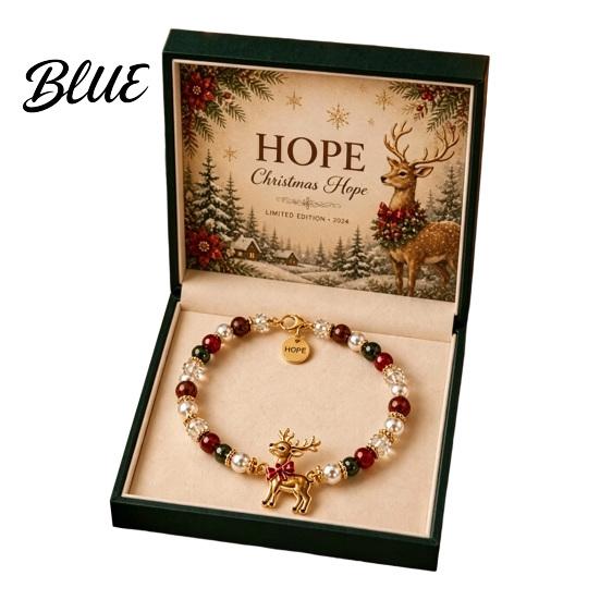 Rust-proof Bracelet Christmas Bracelets for Women Santa Claus Elk Snowman Tree Fine Workmanship Beaded Bracelet Holiday Jewelry Gifts Stocking