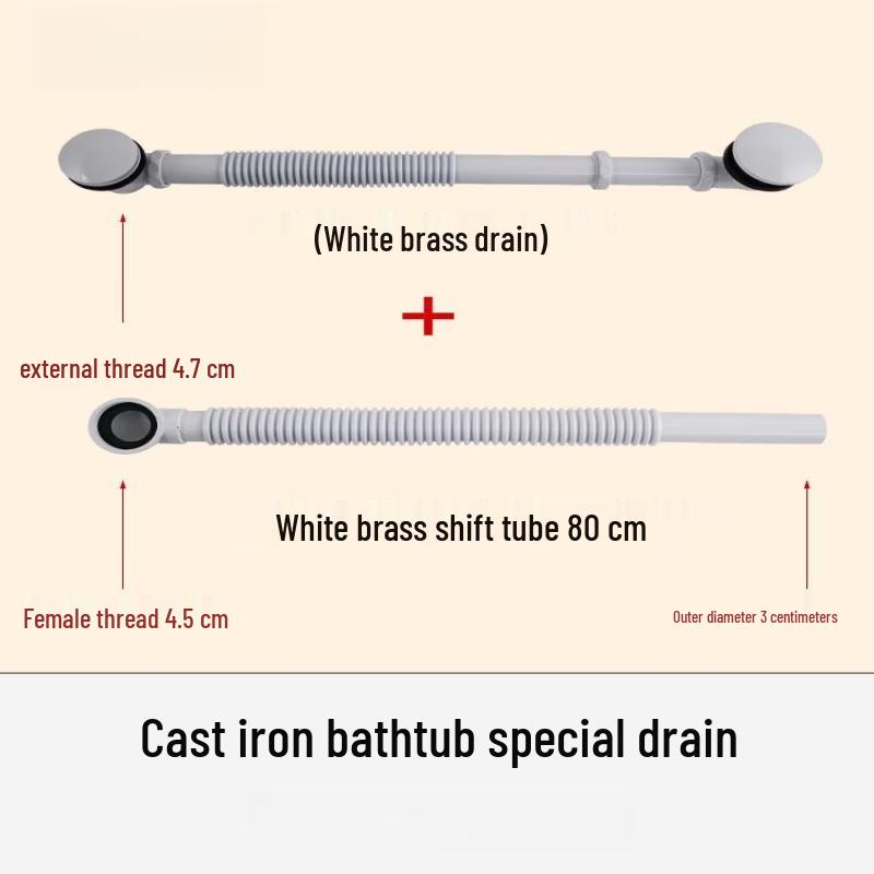 TLXT Bathtub Drainer and Flexible Hose