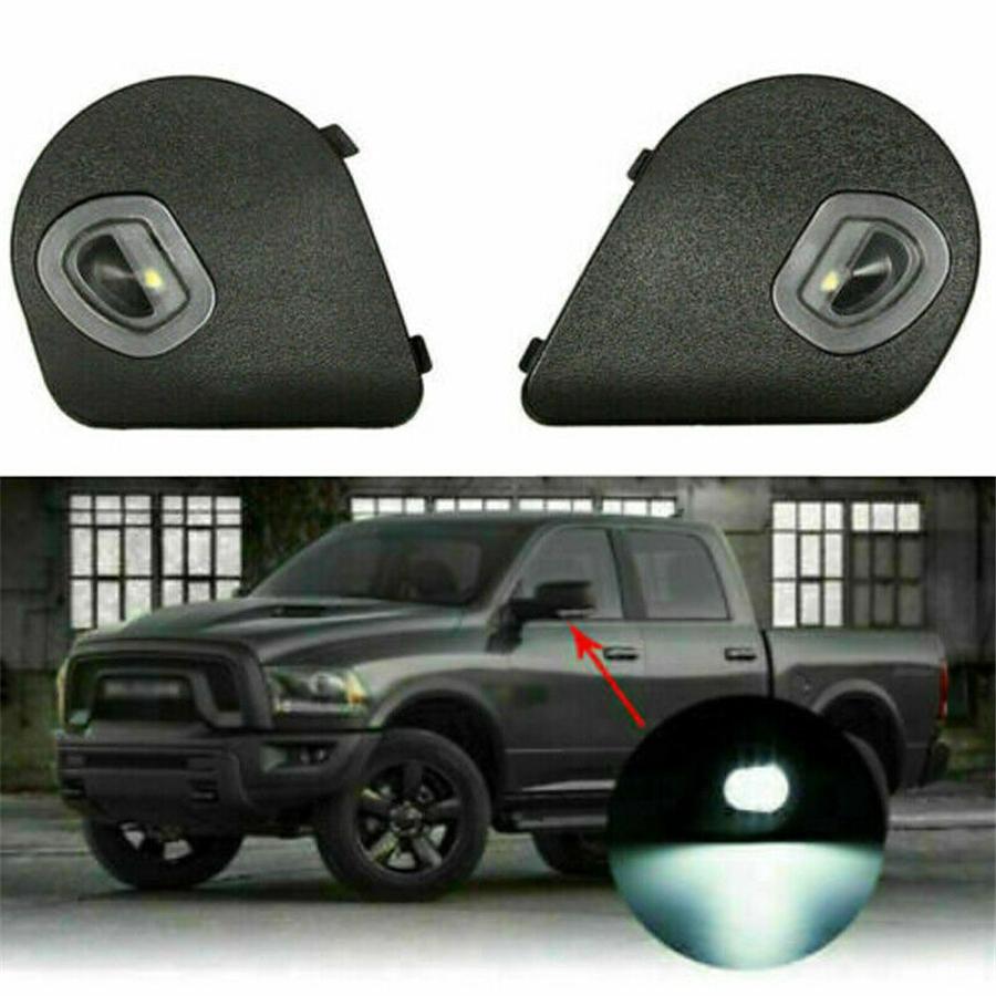 2 Pcs LED Side Mirror Puddle Light Lamps For Dodge Ram 1500 2500 3500 4500 5500