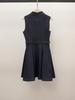 Spring New Arrival Korean Style Lapel Waist-Cinched A-Line Denim Dress for Women