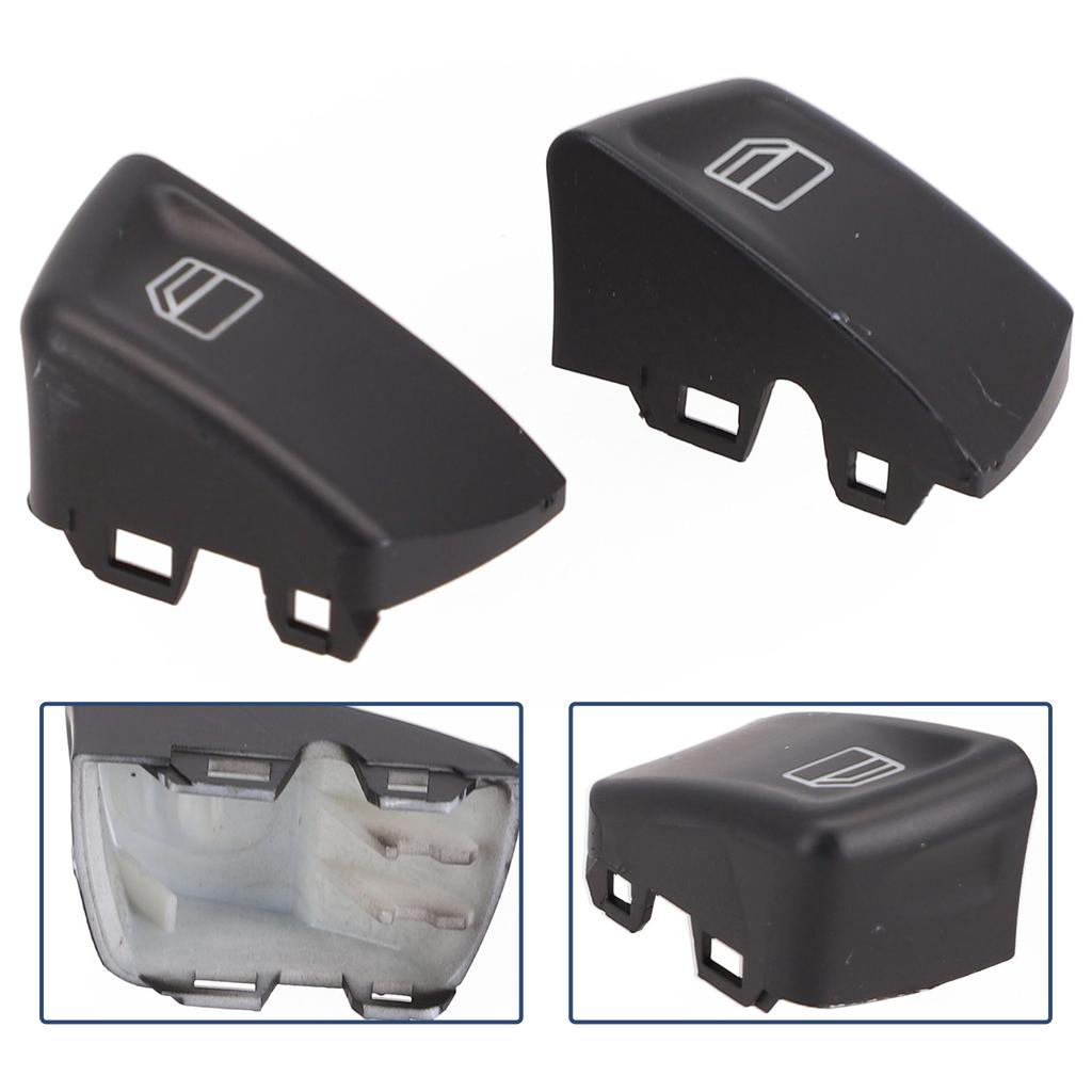 Window Switch Switch Buttons 2pcs 807624374022 Black Console Cap Plastic Interior Replacement Parts High Quality