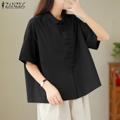 Chemises à manches courtes et col chemise pour femmes