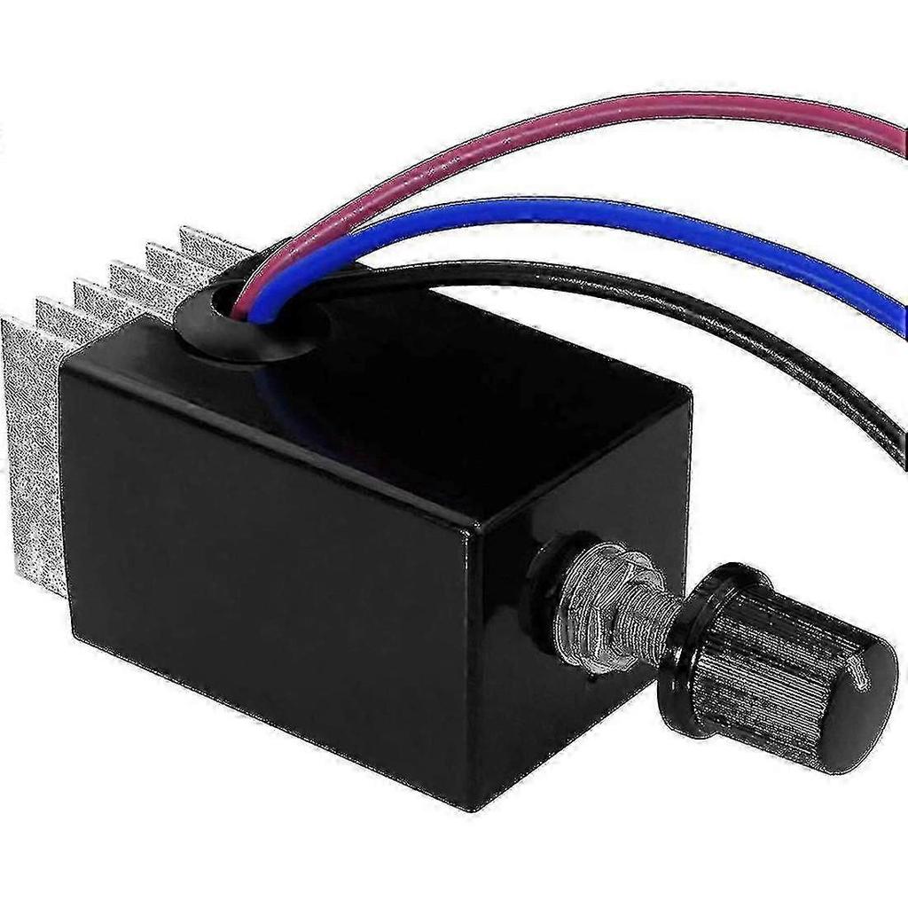 1pc Motor Speed Regulator Dc 12v/24v 10 A Motor Speed Controller Switch For Car Truck Fan Heater Co