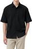 [Enlision] Men's Shirt, Black, Comfortable, Easy Care, Breathable, Versatile Layering, Casual, Stylish, Slim Fit, XL