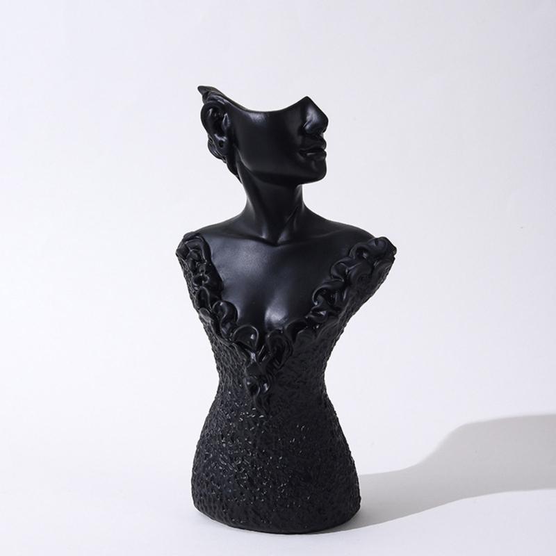Boutique Necklace Jewelry Display Bust Resin Material Necklace Pendant Earring Chain Display-Case Mannequin Stand Holder