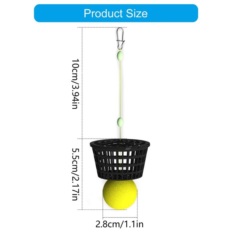 Professional Baits Dispenser With Removable Floating Ball For Convenient Maintenance And Spreading of Baits In Fishing