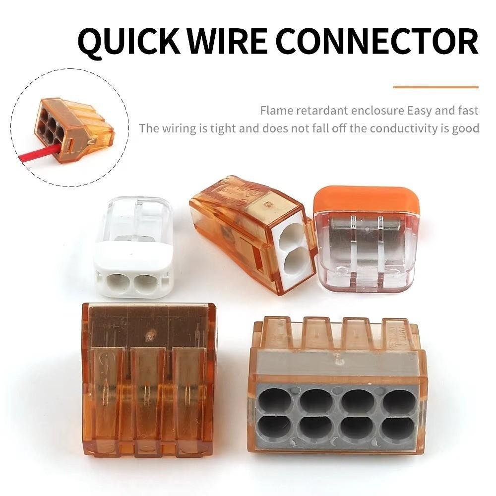 10PCS Push In Quick Terminal 2/3/4/5/6/8 Pin Splice Terminal Electrical Connector Electrical Wiring