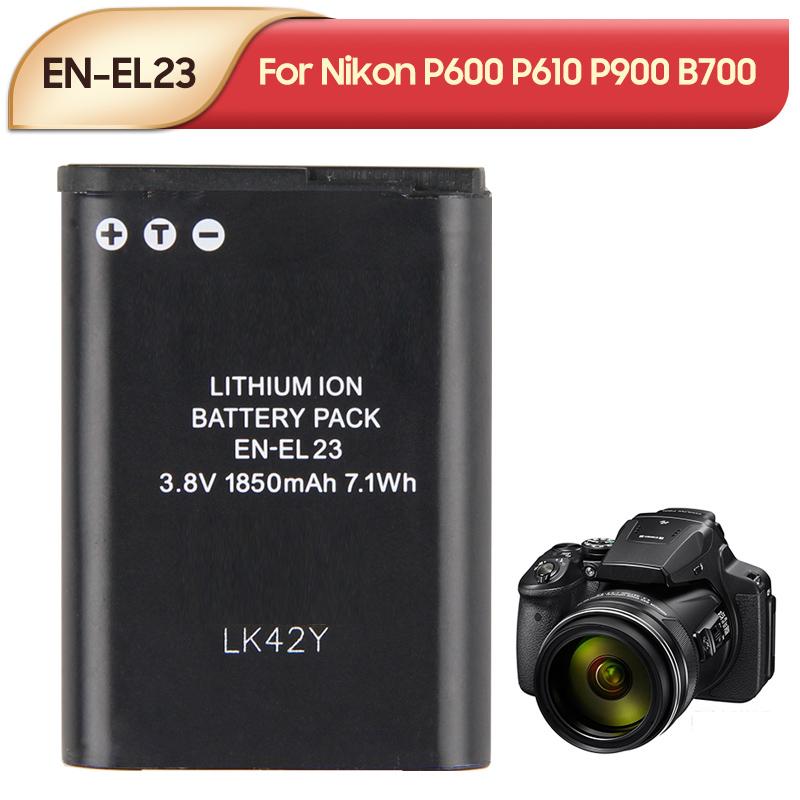 Rechargeable Lithium Battery For Nikon P600 P610 P900 B700 EN-EL23 ENEL23 Camera Battery