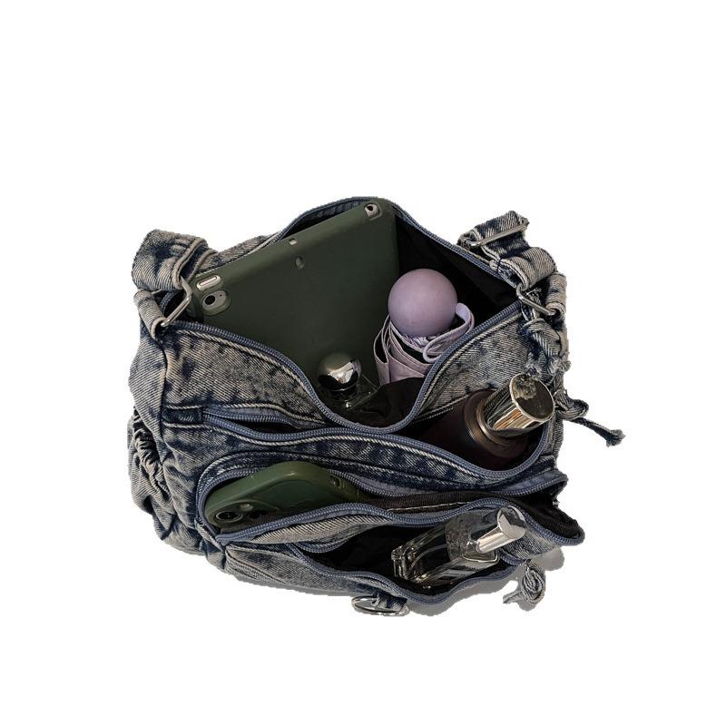 Neue Umhängetasche modische Retro-Damentasche Temperament vielseitig mehrfach unterteilt große Kapazität mehrschichtige Schultertasche