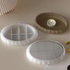 Oval Shape Rock Texture Mirror Surfaces Silicone Mold For Tray Dish Crafting Making Resin Jewelry Organiser Mould