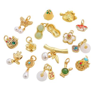 1pc/bag Dripping Oil Pendant DIY Bracelet Necklace Earrings Jewelry Accessories