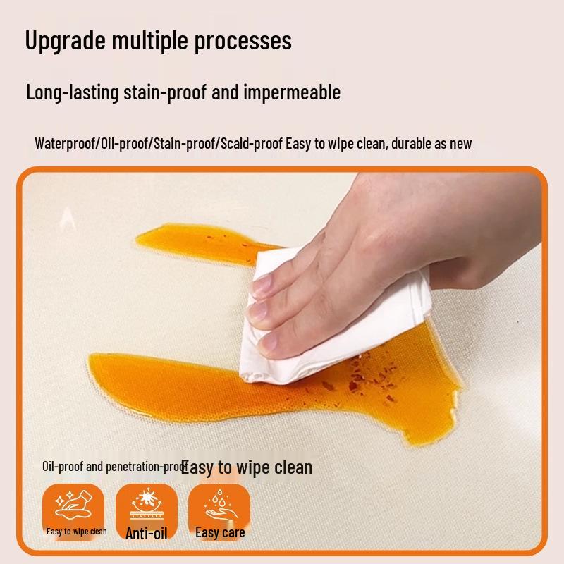 Round Folding Table Mat | Soft PVC Transparent Waterproof & Scald-proof Tablecloth