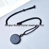 Natural Obsidian Mountain Ghost Pendant Keychain Charm Stone Jewelry