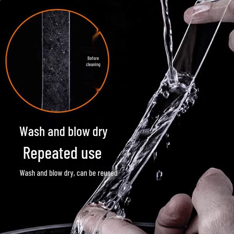 Traceless Nano Tape: Transparent, Waterproof, Heat-Resistant, Washable, Double-Sided Adhesive.