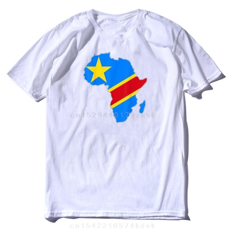 НОВЫЙ Футболка с флагом Демократической Республики Конго ДРК Карта Африки S-3XL S