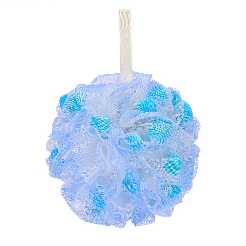 Heart-Shaped Super Soft Sponge Bath Ball - Durable, Quick Lather, Perfect for Bath & Back Scrubbing