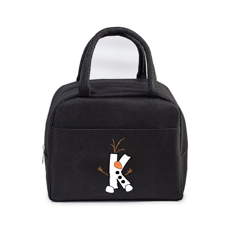 26 letter lunch box bag portable bento bag office worker student large lunch bag
