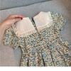 Floral Princess Dress Summer Shortsleeved Korean Lapel Style For Girls