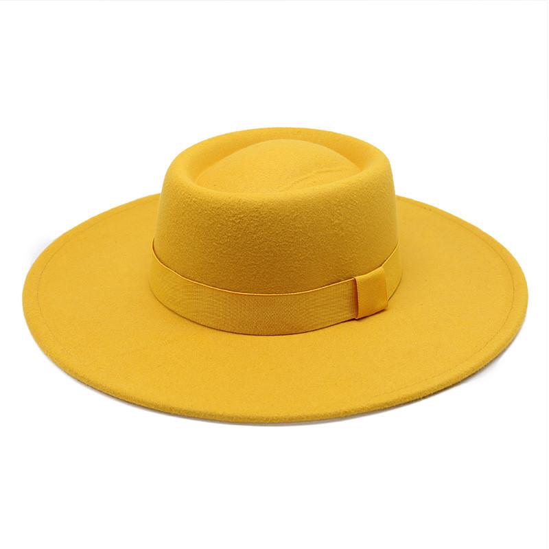 Wool Felt Bowler Hat For Men Women With Wide Brim Sun Protection And Breathability
