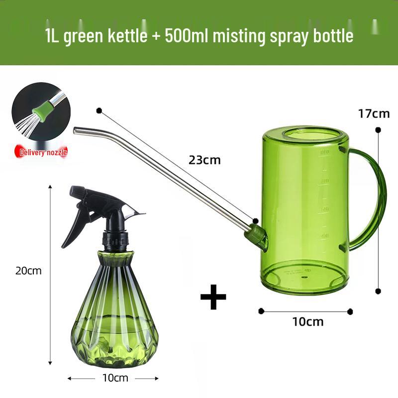 Arrosoir Transparent Grande Capacité en Acier Inoxydable avec Bec Long pour le Jardinage.