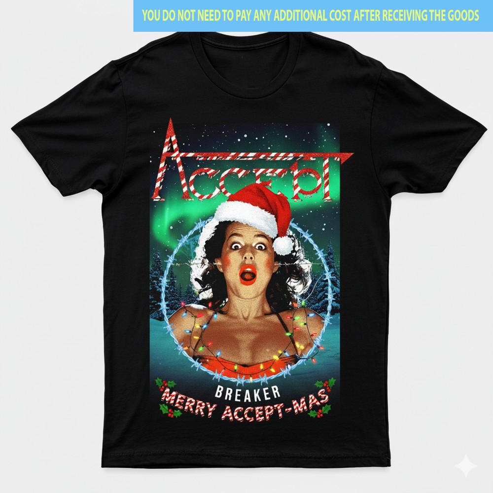 Hot Christmas Accept Band Breaker Shirt Gift Xmas Black S-5XL AA656 Unisex T-Shirt S