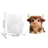 Short Tail Cow Silicone Candle Molds Multipurpose Silicone Candle Molds For Handmade Candle Cup And Gypsum Planter