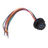 16 Pin Snap Type Connector with 0.2m Wire USB3.0 Receptacle IP67 Water Proof Rear Panel Mount