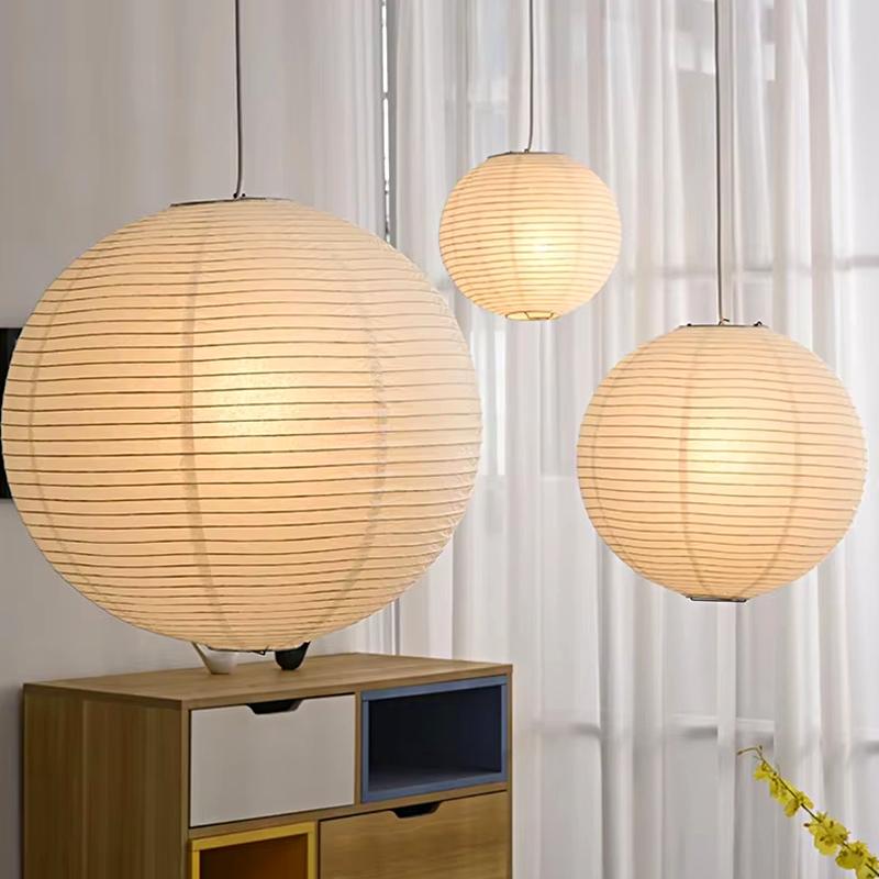 1PC Pendant Lamp Shade Minimalist Hanging Lamps Lantern Ball Paper Lantern Light Artistic Paper Art Lampshade Japanese 30/40cm