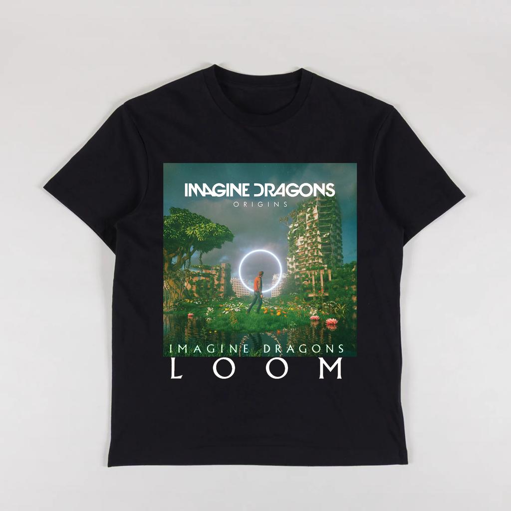 Imagine Dragons Loom Tour 2025 T-shirt Short Sleeve Cotton Men/Women Tshirts High Quality Soft Unisex Streetwear Hip Hop Fashion