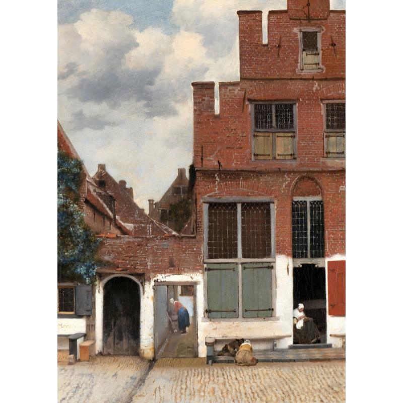 

Las Meninas/Little Street in Delft/Milkmaid Poster Dark Canvas Painting Vintage Baroque Wall Art Picture Office Home Decor 21cm×30cm NoFrame