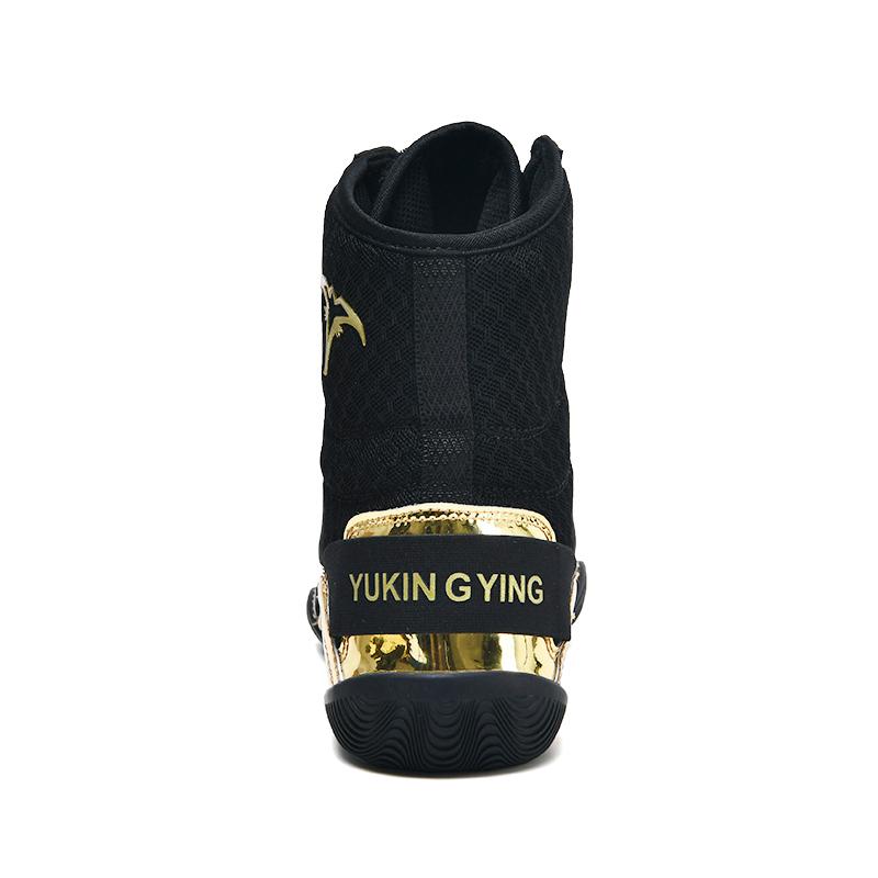 Men Non-Slip Boxing Shoes Comfortable Original Wrestling Shoes Top Quality Equipment High Ankle Training Breathable Outdoor