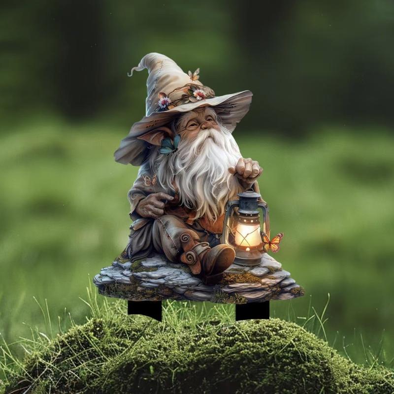 1Pc Cute Strawberry Hedgehog Garden Decoration 2D Flat Acrylic Ground Insert With Classic Spring Elements