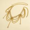 Silber Perlen Quaste Taille Kette Gold Metall Körper Kette Mode   Strand Zubehör