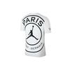 Paris Saint-Germain Printed Logo Sport Crew Neck Short Sleeve T-Shirt Men Tops White BQ4274-100