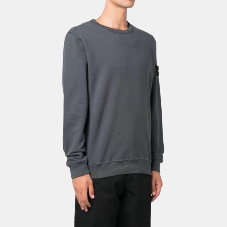STONE ISLAND Crewneck Sweatshirt 'Grey' Men's 791562420-V0062