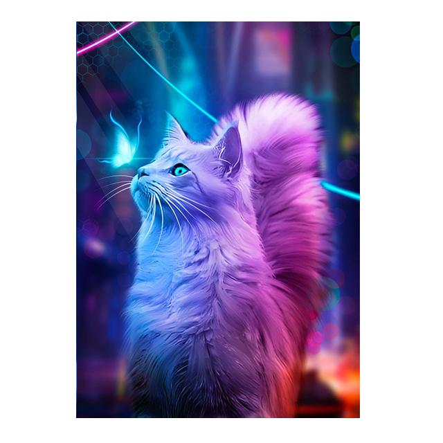 Cyberpunk Cats Duck Bear Fantasy Posters Wall Art Canvas Prints Modern Fashion Animals Paintings Living Room Home Decor Pictures