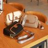 Mobile Phone Messenger Women's Bag, New Foreign-style Small Bag, Wide Shoulder Strap, High-quality Single Shoulder Messenger Small Square Bag.