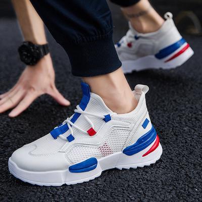 Fashion 2024 New Hot Trend Mesh Breathable Men's Shoes Sports Casual Sneakers Ins Fashion Lace-up Comfortable Breathable Mesh Shoes