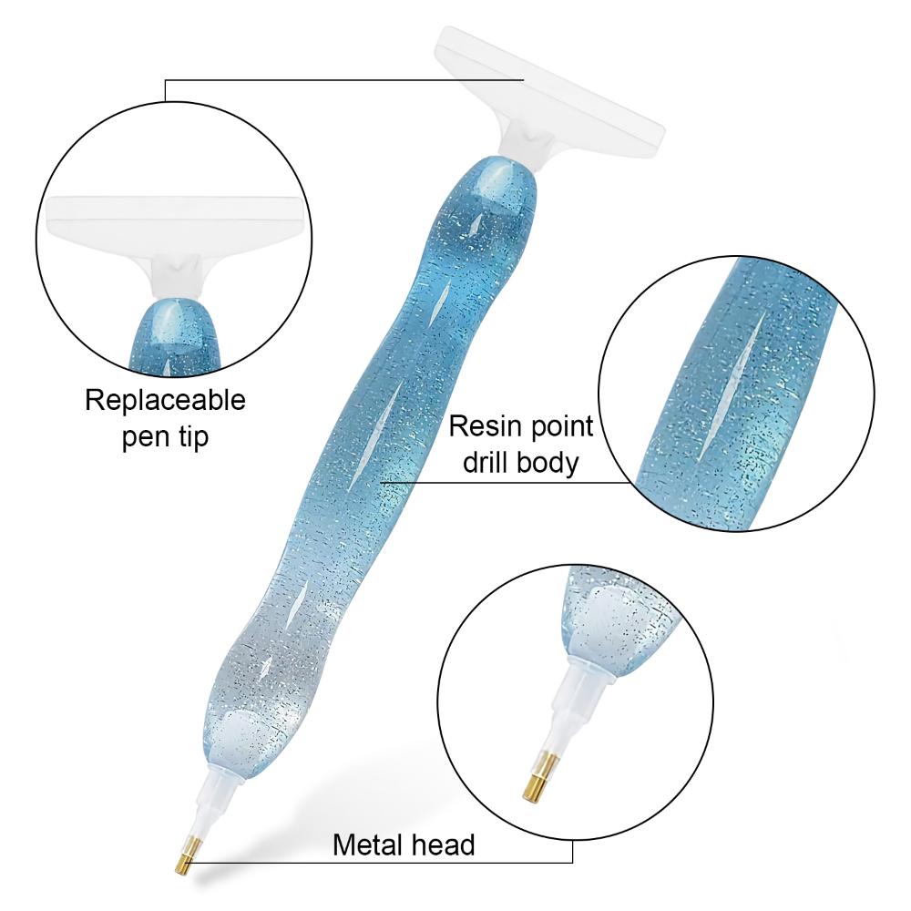Handmade Embroidery Cross Stitch Point Drill Pen Diamond Painting Pen Diamond Drawing 5D