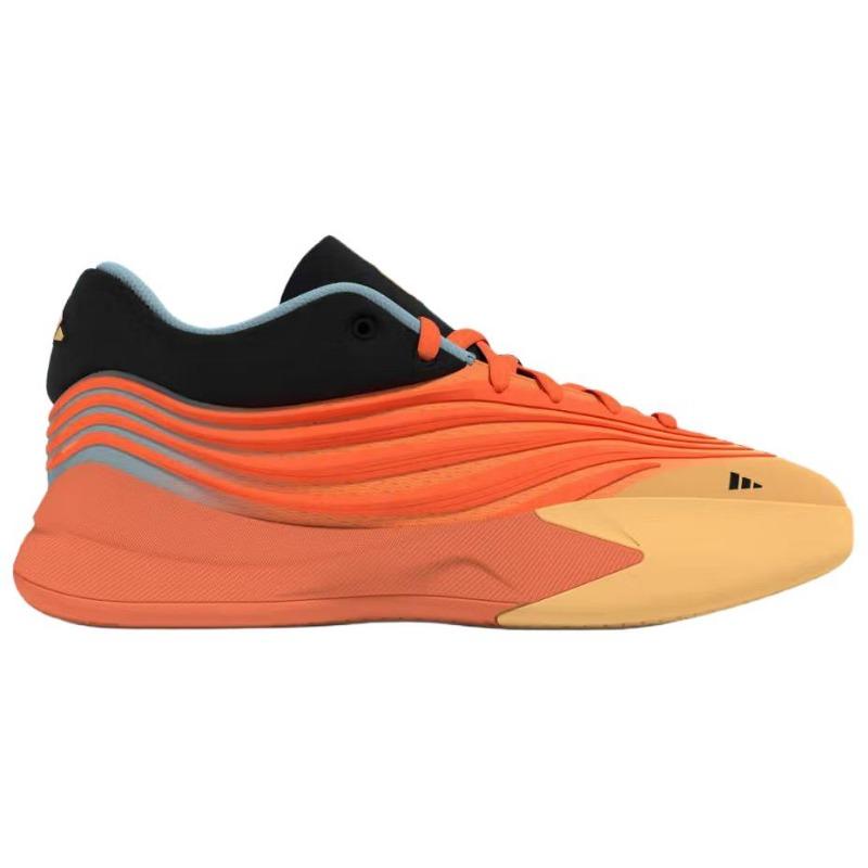 adidas Scarpe da basket Dame 10 unisex a taglio basso arancio-nero JQ9467