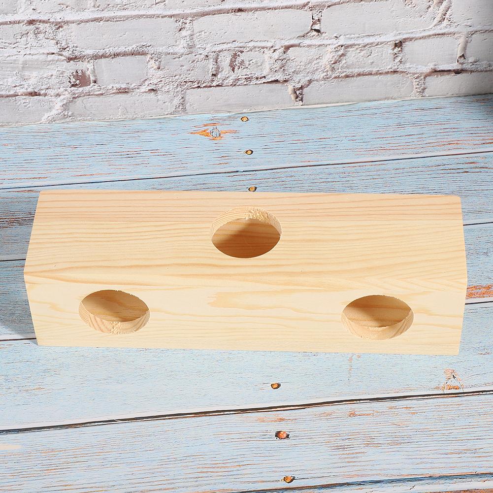 Hamster Tunnel Wood Tube House Extension Small Pets Training Playing Exercise ToySmall Straight