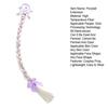 Kids Ponytail Extension with Hair Tie Rhinestone Snowflake Bow Halloween Costume Party Girls Wrap Around Synthetic Long Ponytail Hair Extension