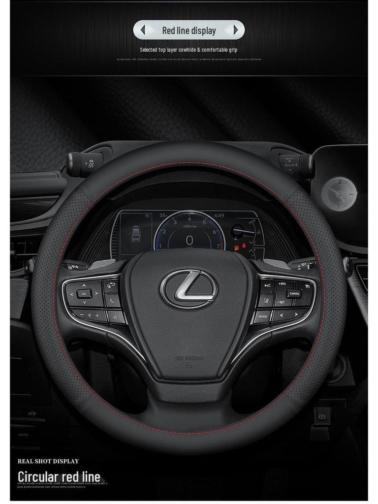 Lexus NX/ES/RX Äkta Läder Rattöverdrag