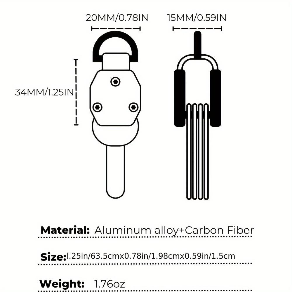 Tragbarer Mini-Schlüsselorganizer für 2-6 Schlüssel Aluminiumlegierung Schlüsselanhängerhalter Schwarzes Grünes Schlüsseletui für Universelle Größe