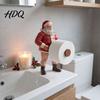 Christmas Kitchen Counter Decor Naughty Santa Toilet Paper Holder Funny Character Design Creative Roll Dispenser Towel Stand Stable Base Decorative