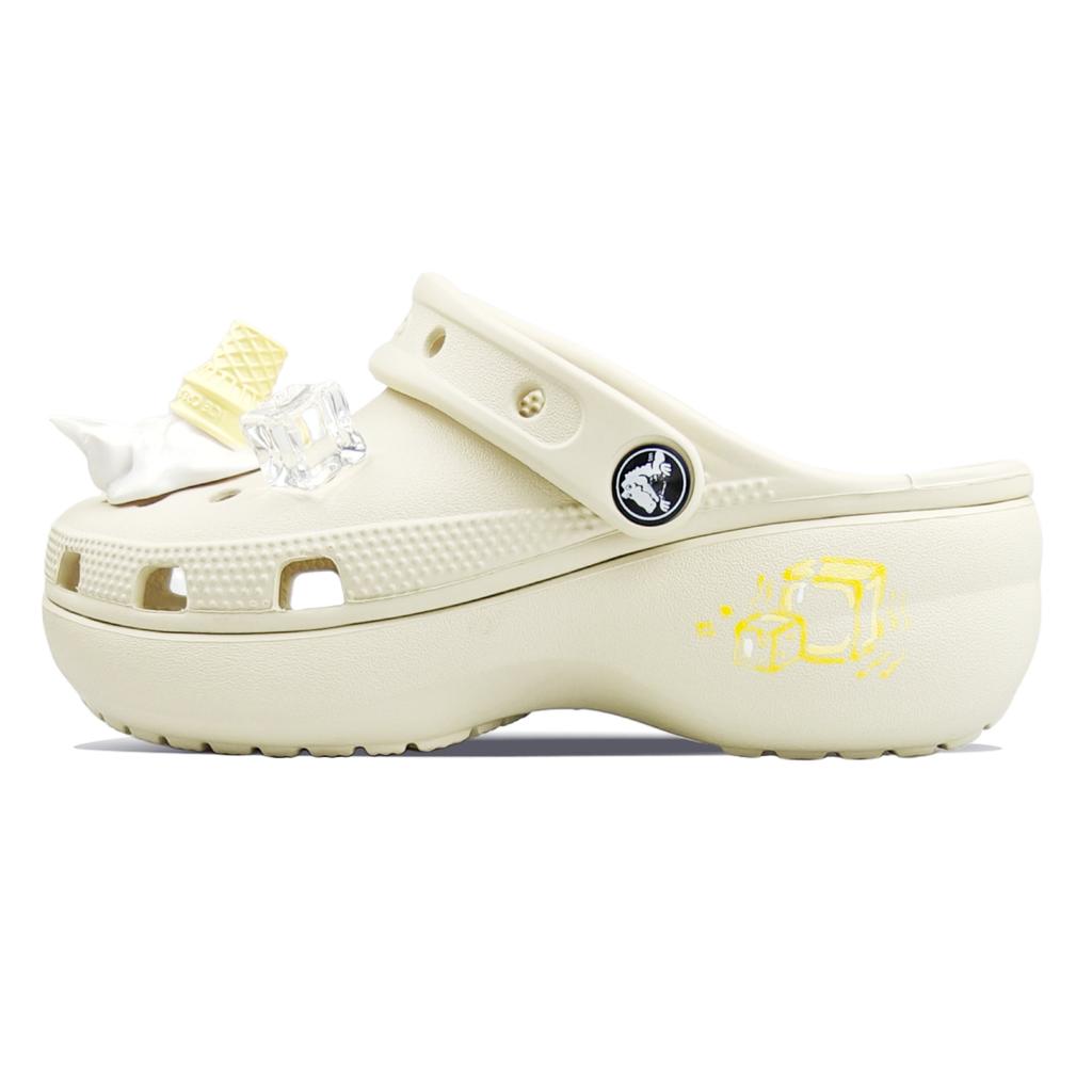 Crocs Classic Platform Clog EVA BNK Simple, cute, fashionable and versatile hole shoes women's gift box model