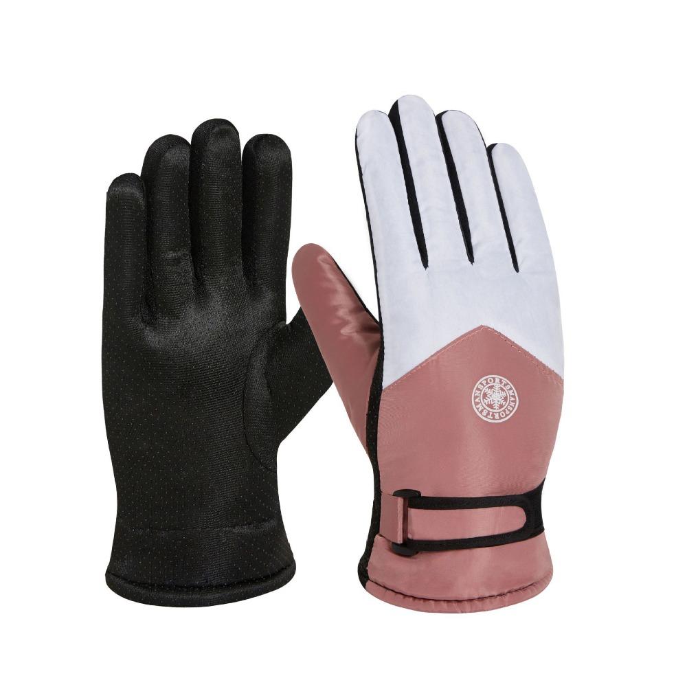 Winter new men's thermal gloves outdoor skiing motorcycle electric vehicle riding gloves cycling fleece thicker